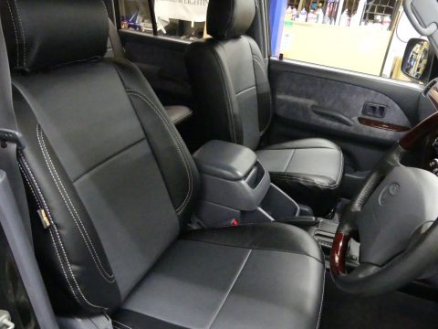 95プラド　FD-classic丸目換装　製作中　新品シートカバー黒×グレー